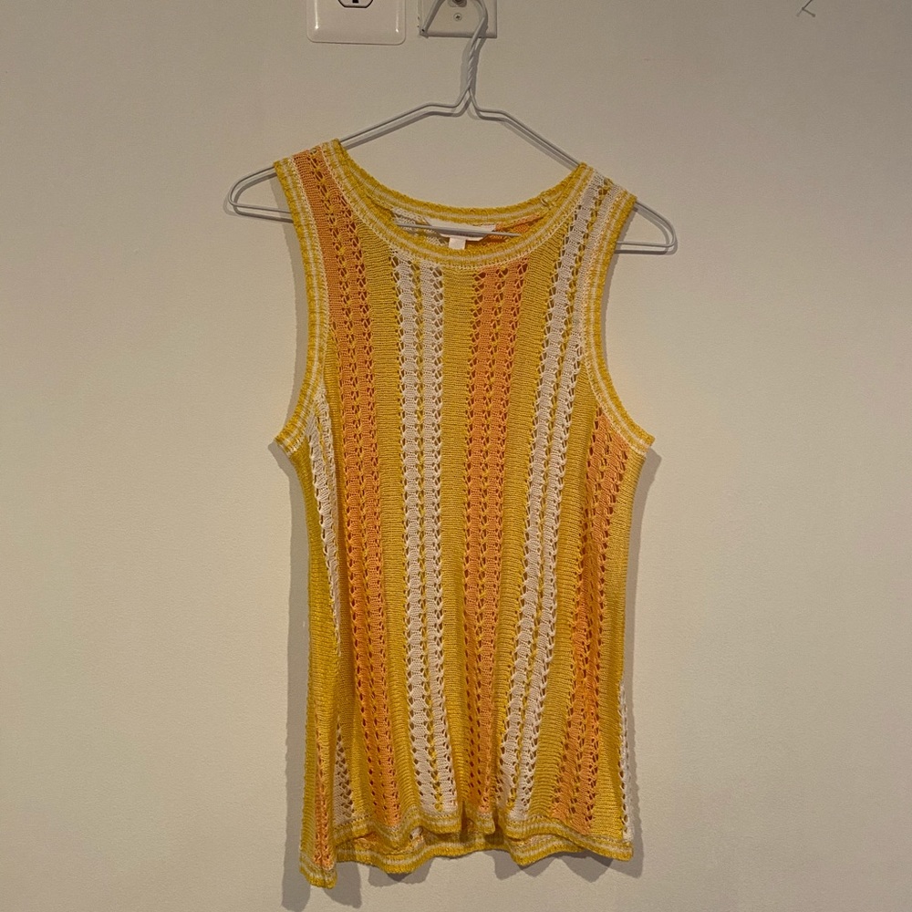 Lauren Conrad Pointelle Sweater Tank Top
